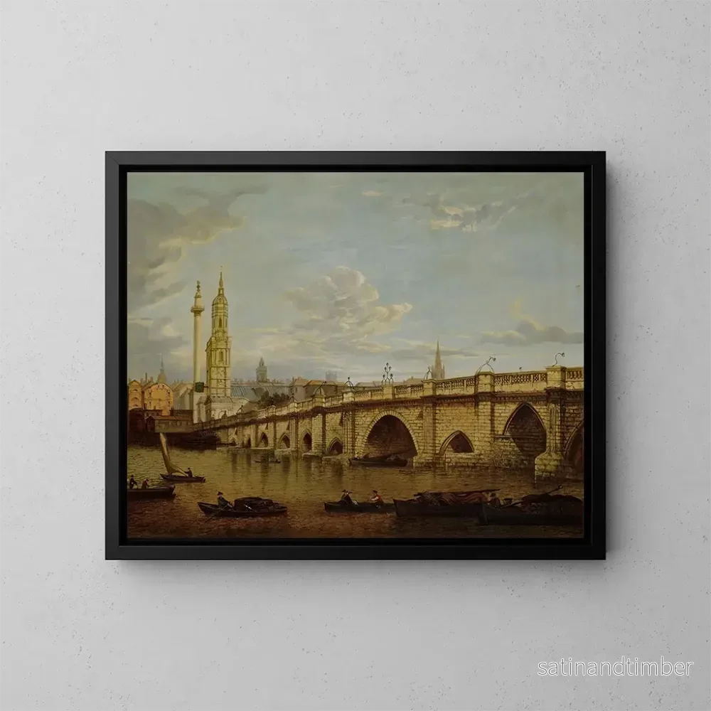 Reproduktion av målningen Vy över Blackfriars-bron - John Paul