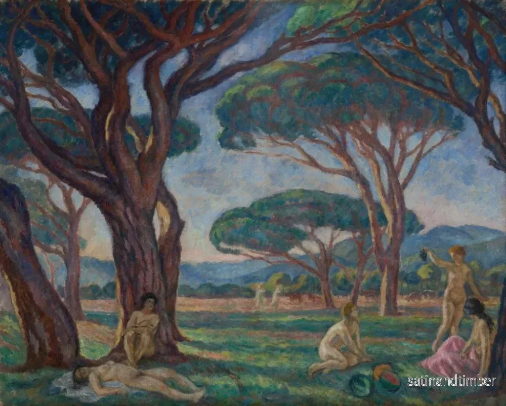 Reproduktion av målningen Landskap av Provence med idylliska scener - Józef Pankiewicz - Bild 2