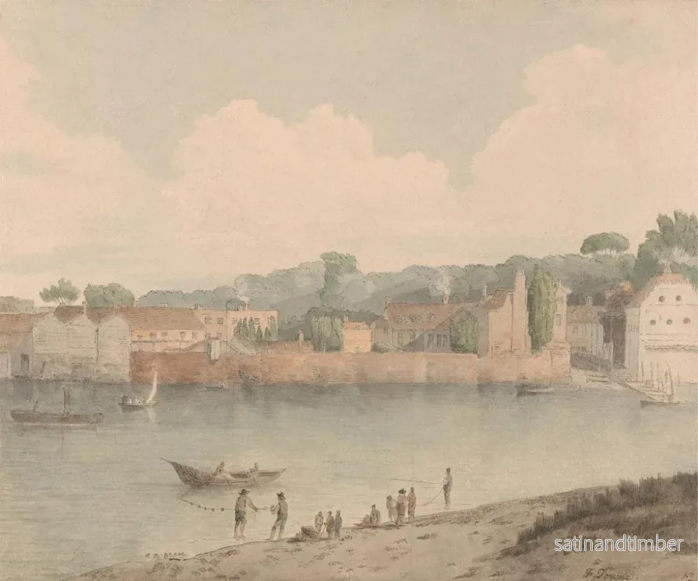 Reproduktion av målningen av Vauxhall-trapporna från Millbank, 5 juli 1797 - Francis Towne - Bild 2