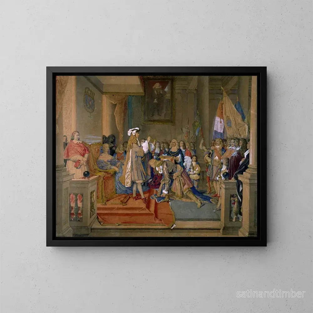 Reproduktion av målningen Le maréchal de Berwick recevant la Toison d'or - Jean-Auguste-Dominique Ingres