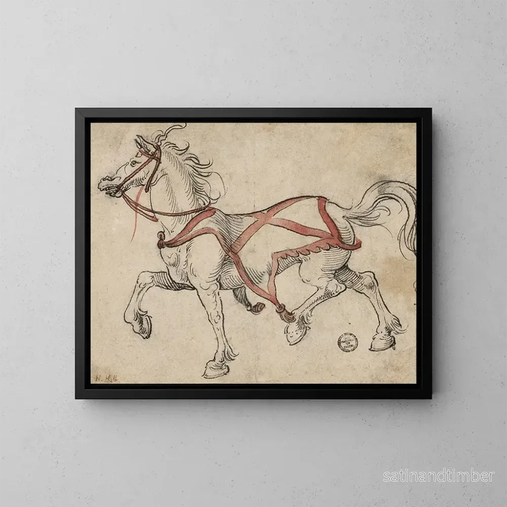 Reproduktion av målningen Draghäst - Hans Holbein den yngre