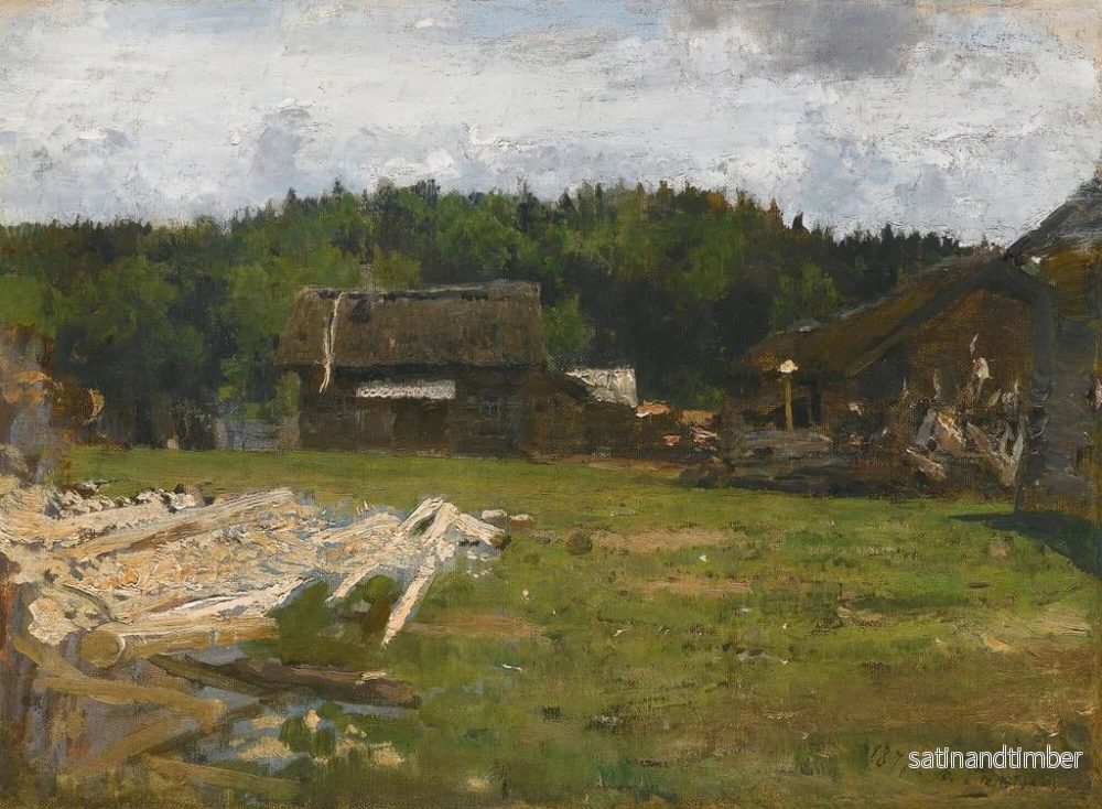 Reproduktion av målningen av den klara skogsgläntan nära Tchougouïv, Ukraina - Ilya Efimovich Repin - Bild 2