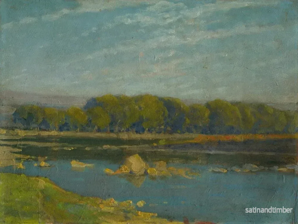 Reproduktion av målningen Prise de rivière - Ludovit Ordok - Bild 2
