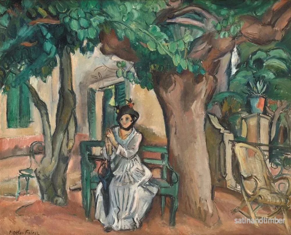 Reproduktion av målningen La Dame sur la terrasse - Émile Othon Friesz - Bild 2