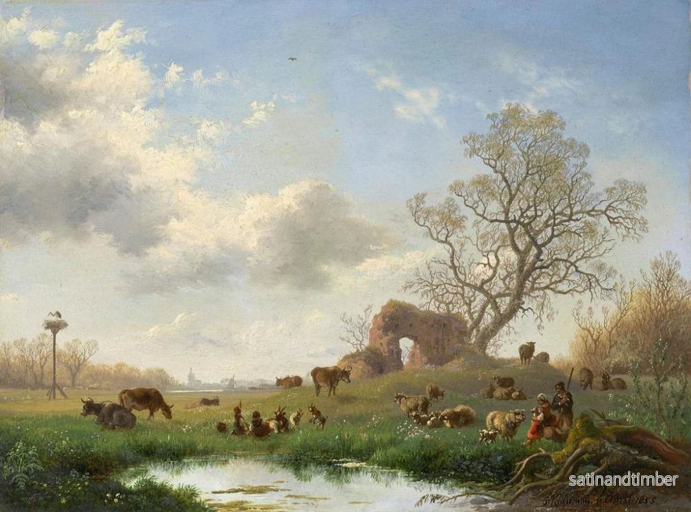 Reproduktion av målningen April - Fredrik Marinus Kruseman - Bild 2