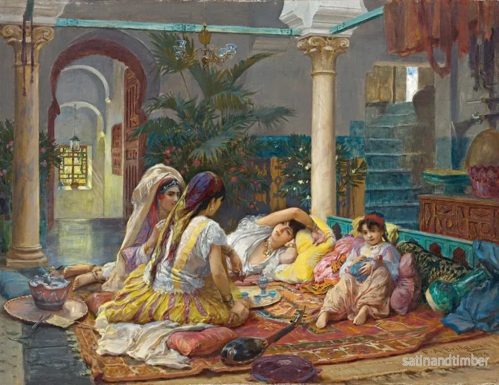 Reproduktion av målningen i haremet - Frederick Arthur Bridgman - Bild 2