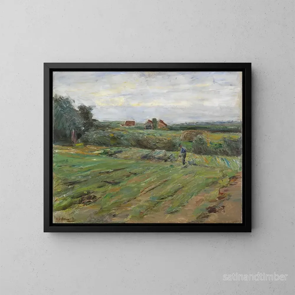 Reproduktion av målningen Skördefält - Max Liebermann