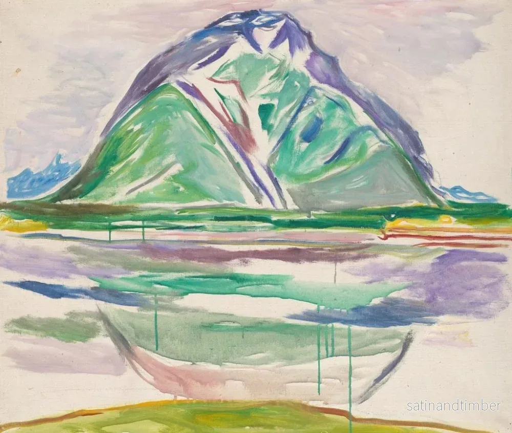 Reproduktion av målningen av fjäll - Edvard Munch - Bild 2