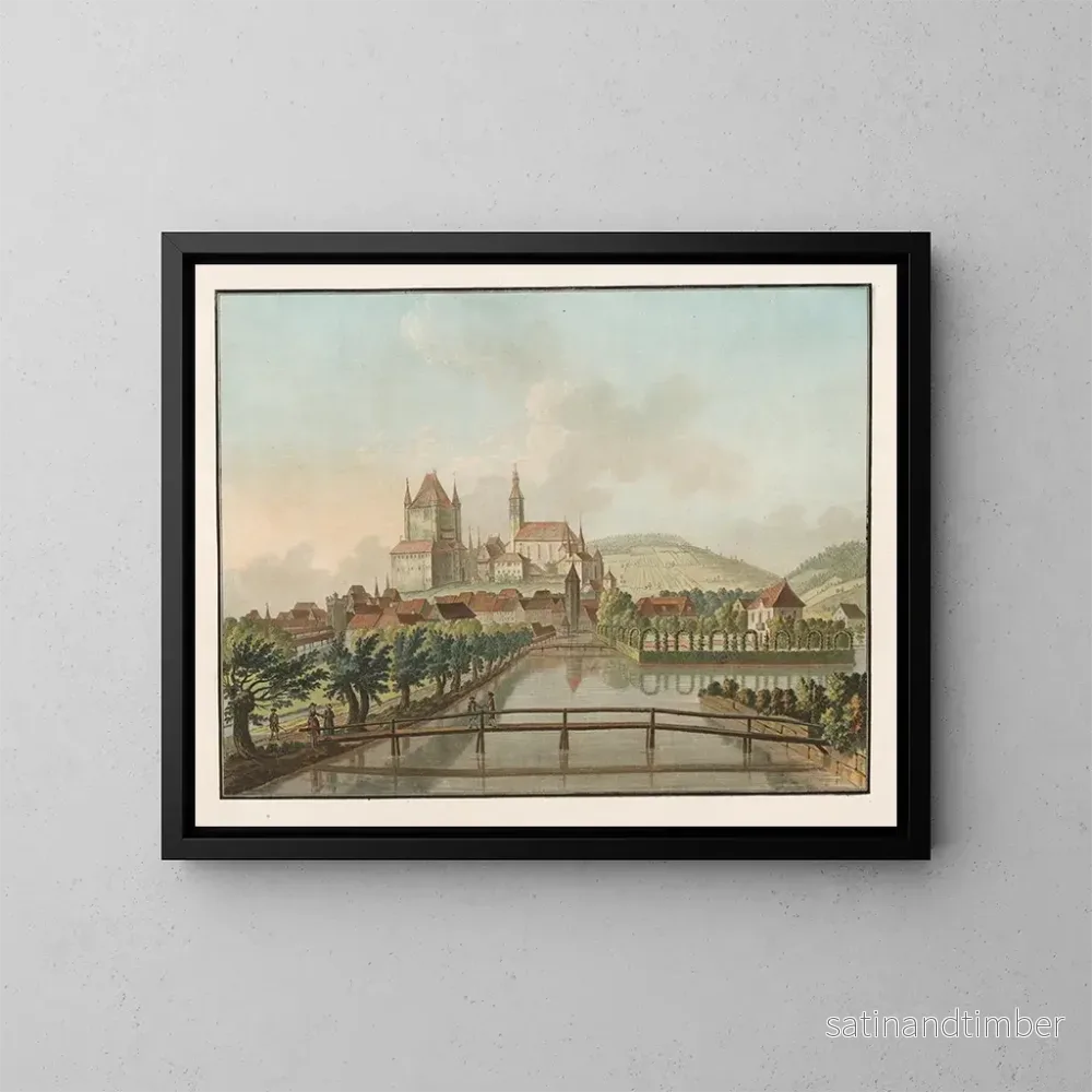 Reproduktion av målningen Vue de Thun depuis le Côte du Midi - Caspar Wolf