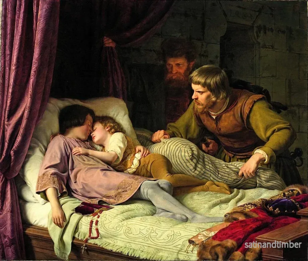 Reproduktion av målningen Le meurtre des fils d'Édouard IV - Theodor Hildebrandt - Bild 2