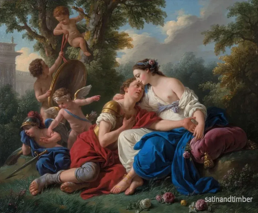Reproduktion av målningen Renaud och Armide - Louis-Jean-François Lagrenée - Bild 2