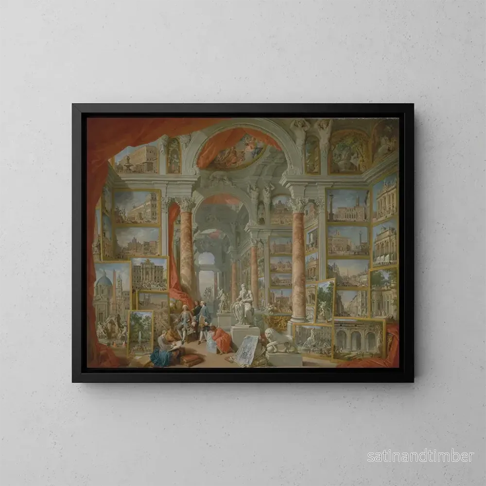 Reproduktion av målningen Rome moderne - Giovanni Paolo Panini