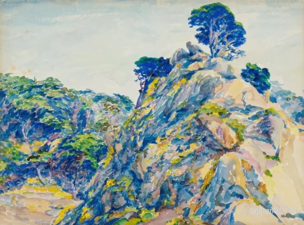 Reproduktion av målningen Point Lobos - Ernest Haskell - Bild 2