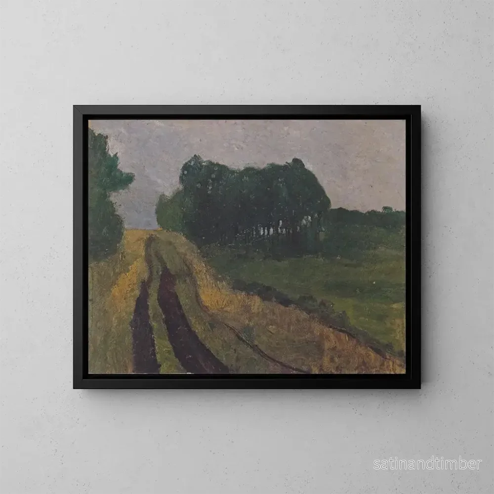 Reproduktion av målningen Landskap vid kväll - Paula Modersohn-Becker