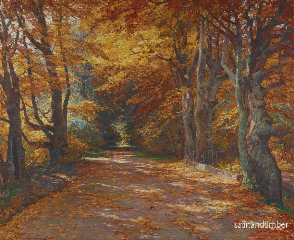 Reproduktion av målningen Allée du Prater en automne - Olga Wisinger-Florian - Bild 2