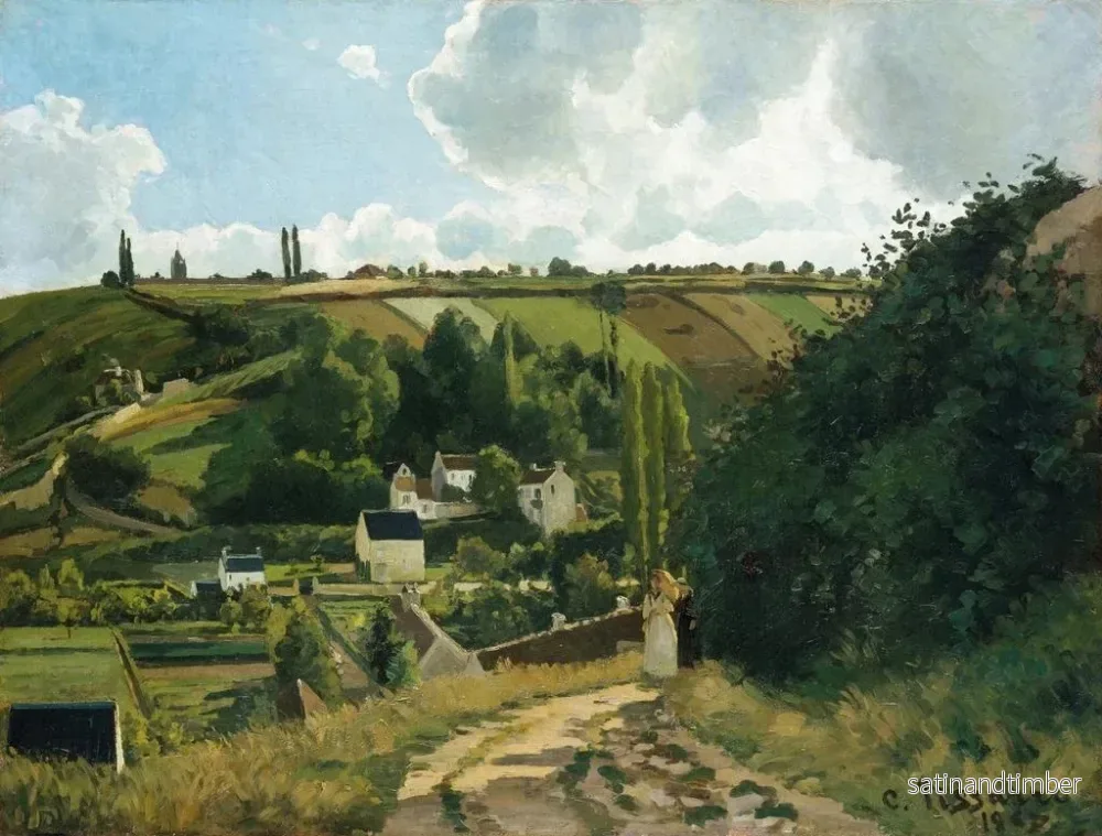 Reproduktion av målningen av Jalais-berget i Pontoise - Camille Pissarro - Bild 2