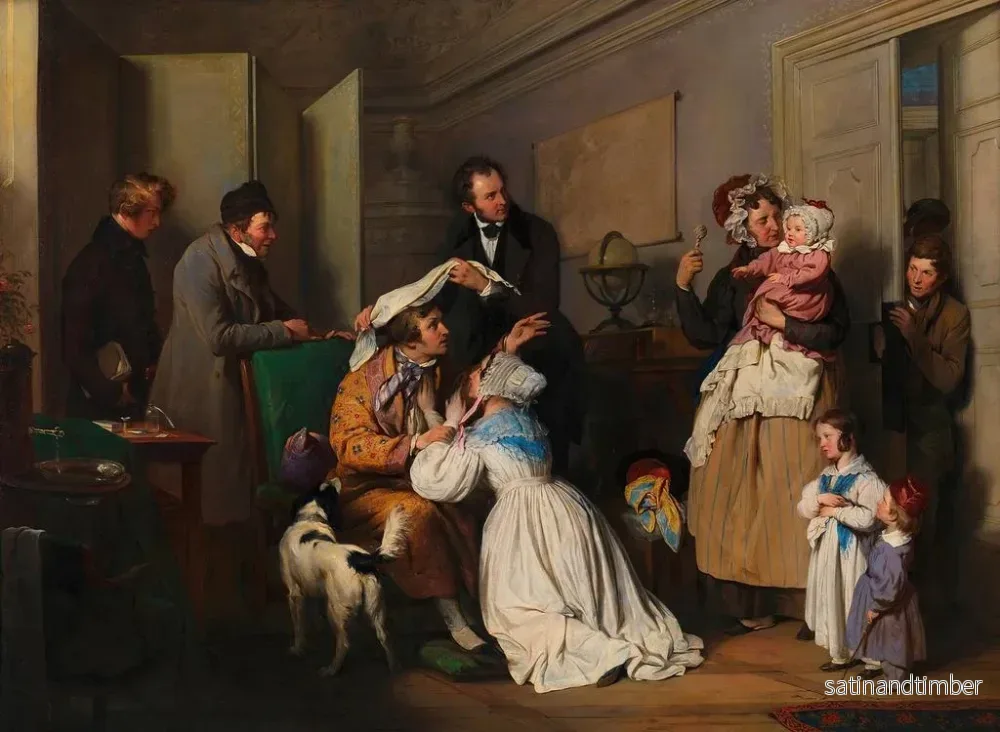 Reproduktion av målningen L'Ophtalmologue - Josef Danhauser - Bild 2