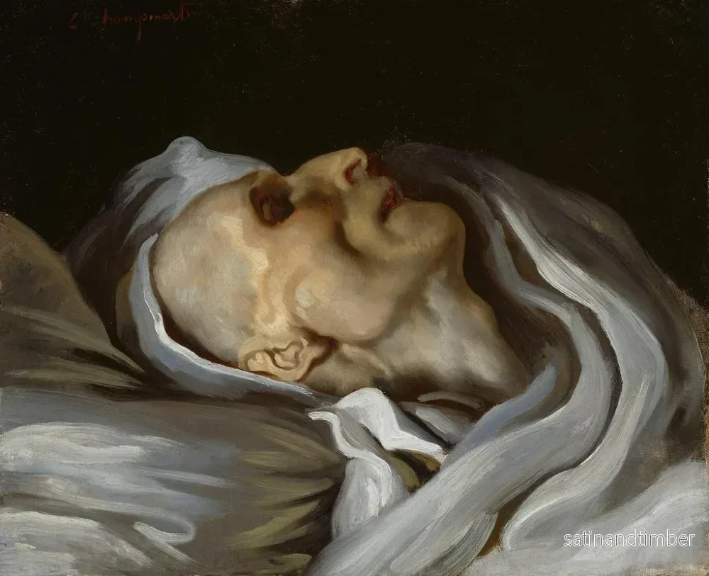 Reproduktion av målningen av Théodore Géricault på sin dödsbädd - Émile Champmartin - Bild 2