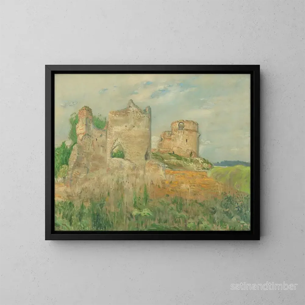Reproduktion av målningen Ruines du château B - Karol Miloslav Lehotský