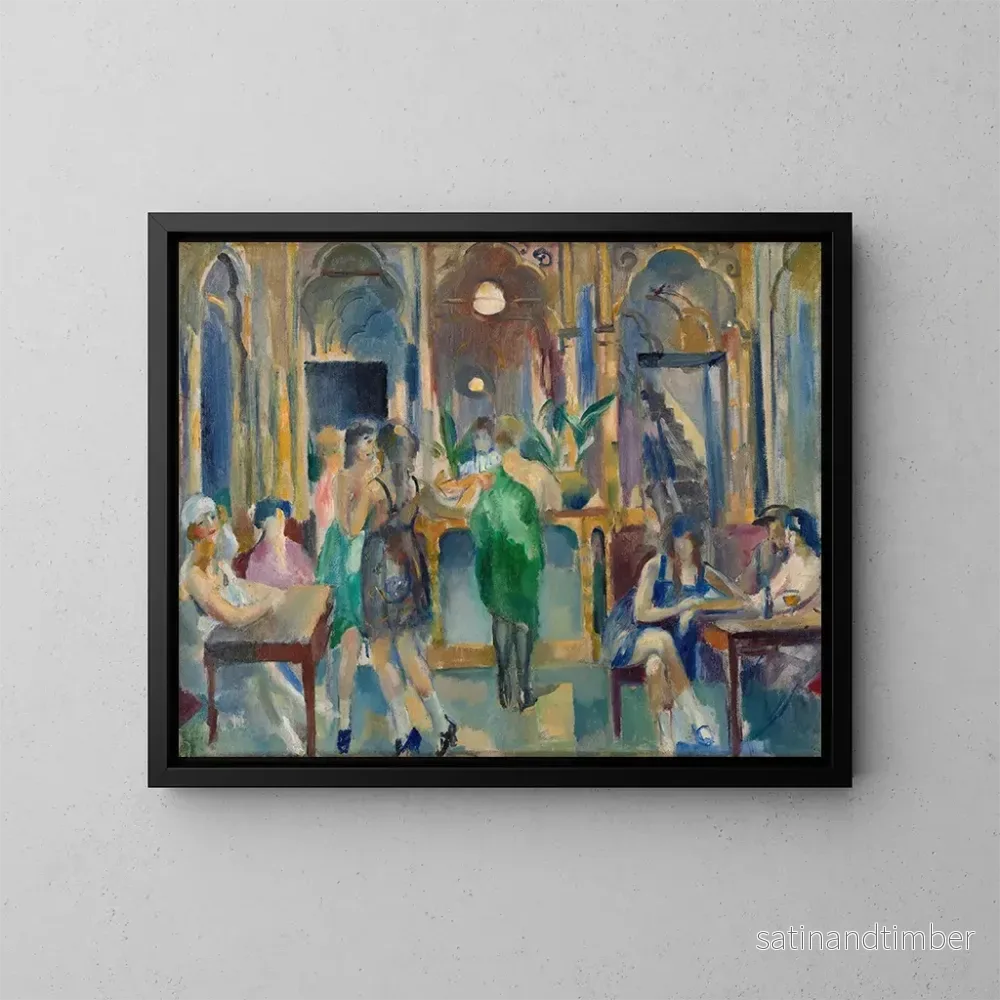 Reproduktion av målningen Le Palais de Cristal ou la Maison Close d’Anvers – Henri Ottmann Reproduktion av målningen Le Palais de Cristal ou la Maison Close d’Anvers – Henri Ottmann