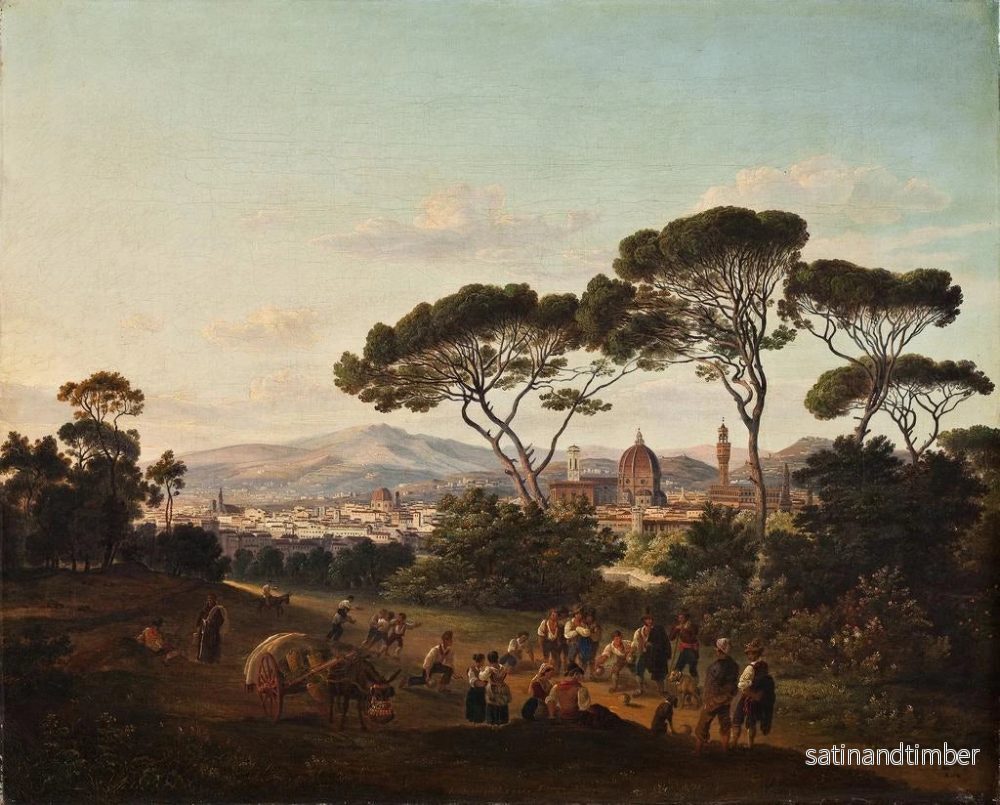 Reproduktion av målningen Vue de Florence - Joseph Steingrübel - Bild 2