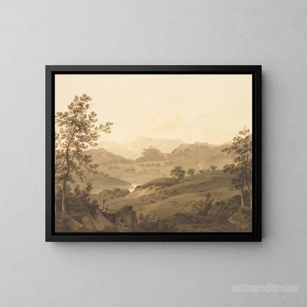 Reproduktion av målningen Landskapsbild av norra Wales - Hugh William Williams