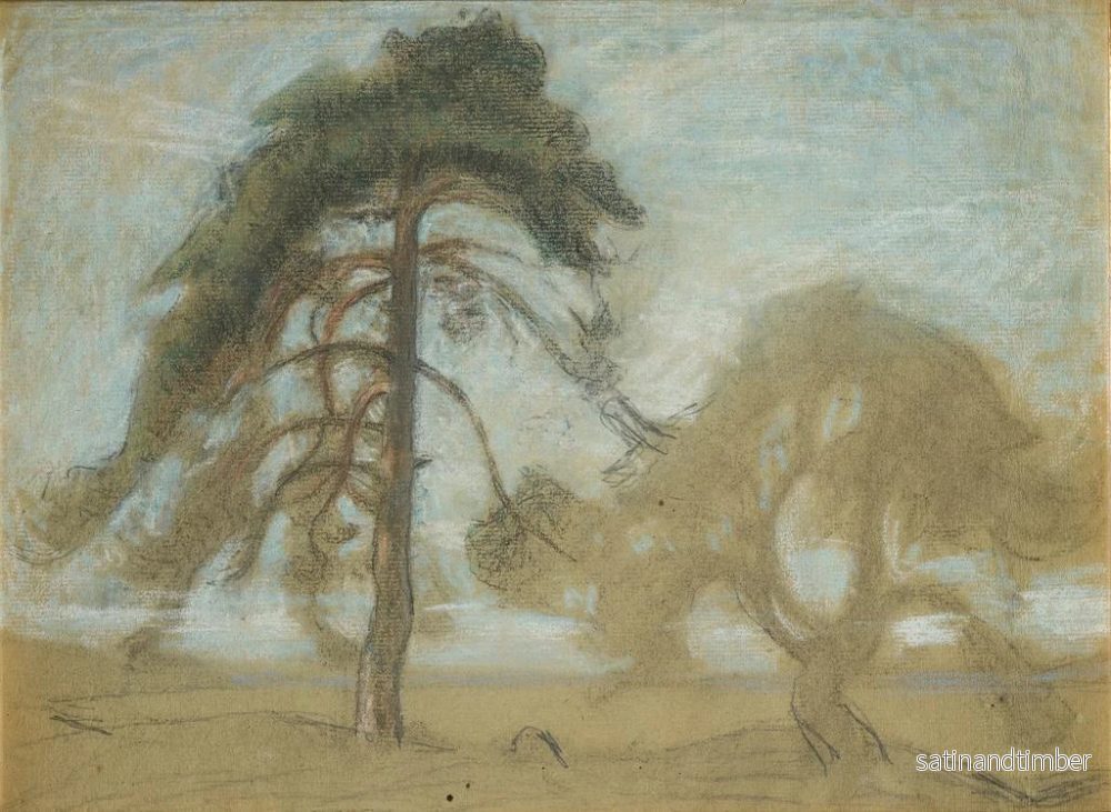 Reproduktion av målningen av tallträd och däck - Richard Bergh - Bild 2