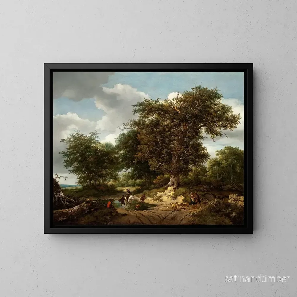 Reproduktion av målningen Le grand chêne - Jacob van Ruisdael