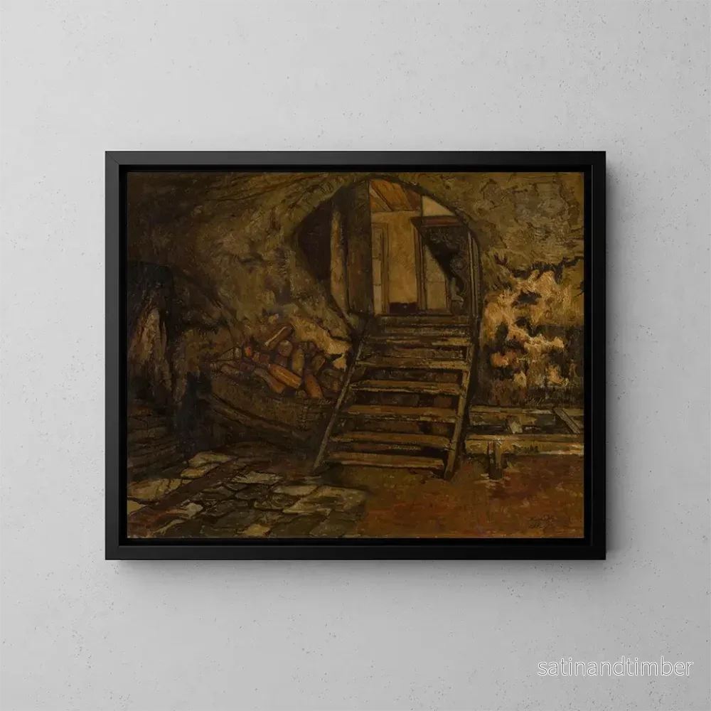 Reproduktion av målningen Cave - Willem Linnig le Jeune