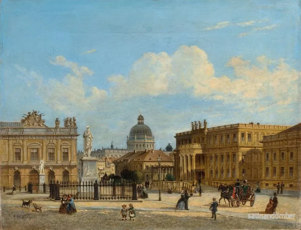 Reproduktion av målningen Le palais du prince héritier à Berlin - Friedrich Wilhelm Klose - Bild 2