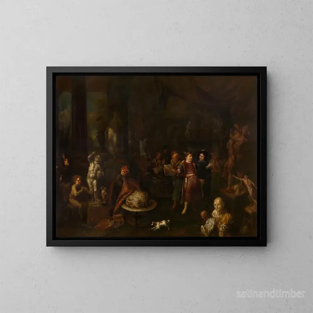 Reproduktion av målningen L'Atelier du sculpteur - Gerard Thomas