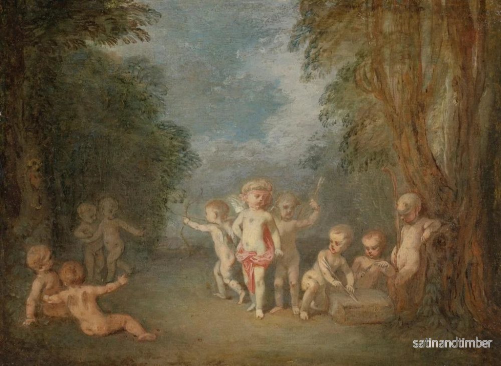 Reproduktion av målningen Le royaume de Cupidon - Jean-Antoine Watteau - Bild 2
