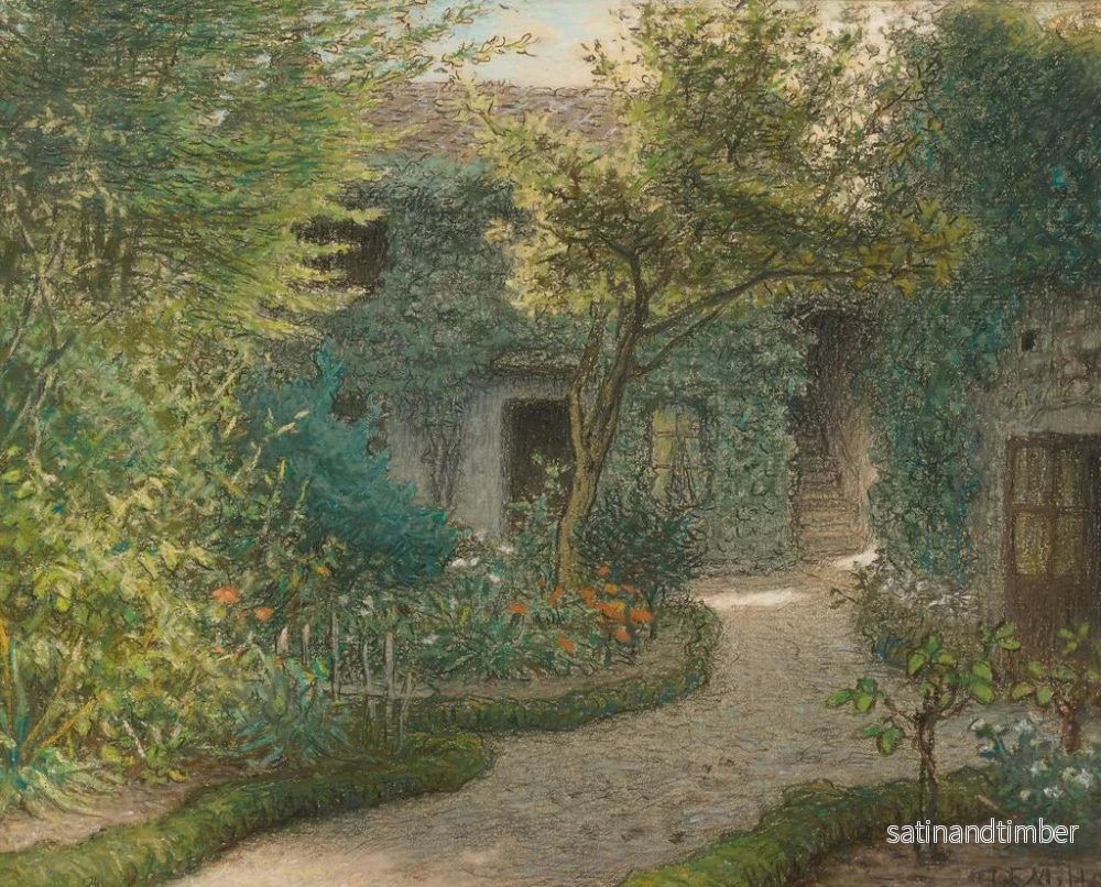 Reproduktion av målningen av Maison de Thodore Rousseau à Barbizon - Jean-François Millet - Bild 2