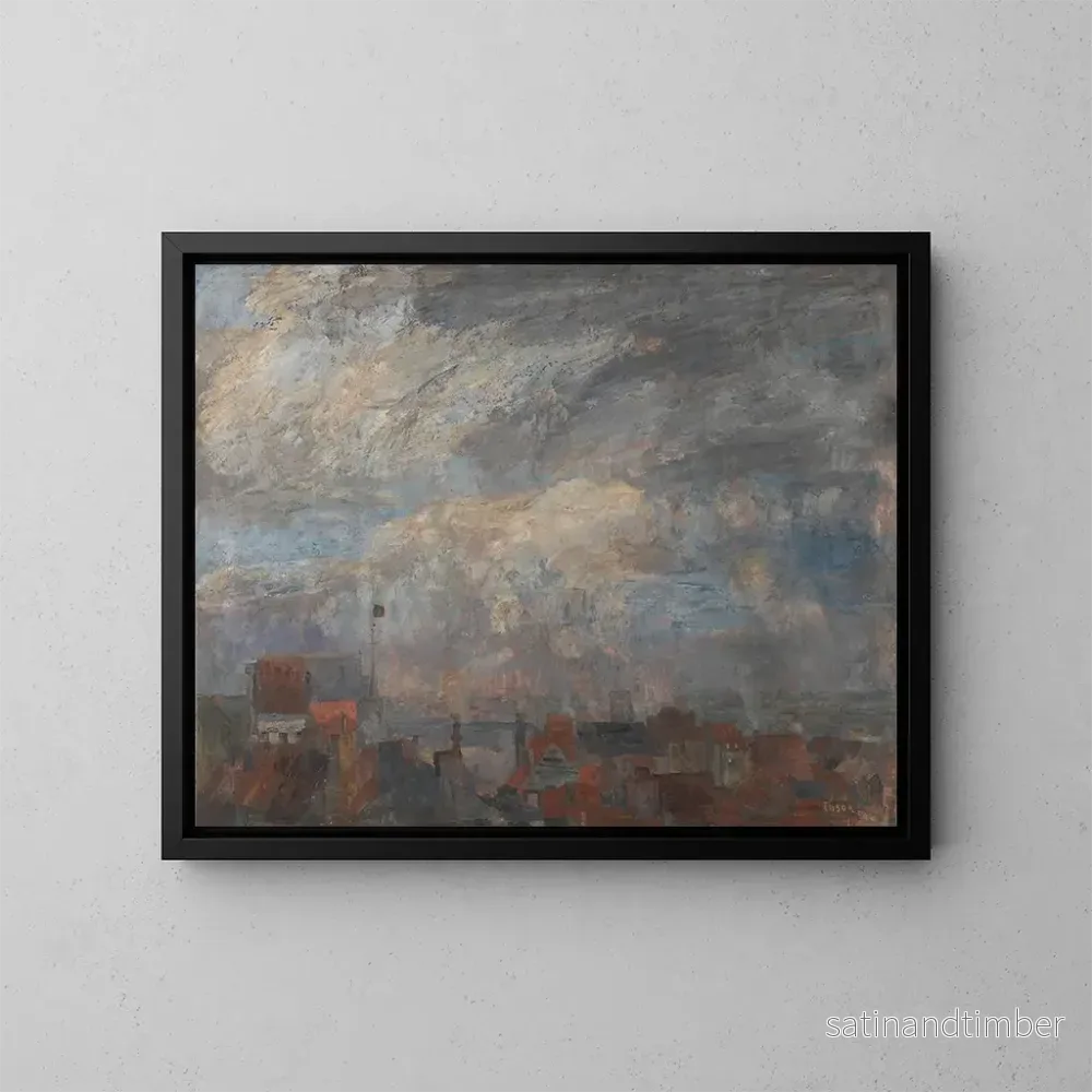 Reproduktion av målningen Les toits d’Ostende – James Ensor Reproduktion av målningen Les toits d’Ostende – James Ensor