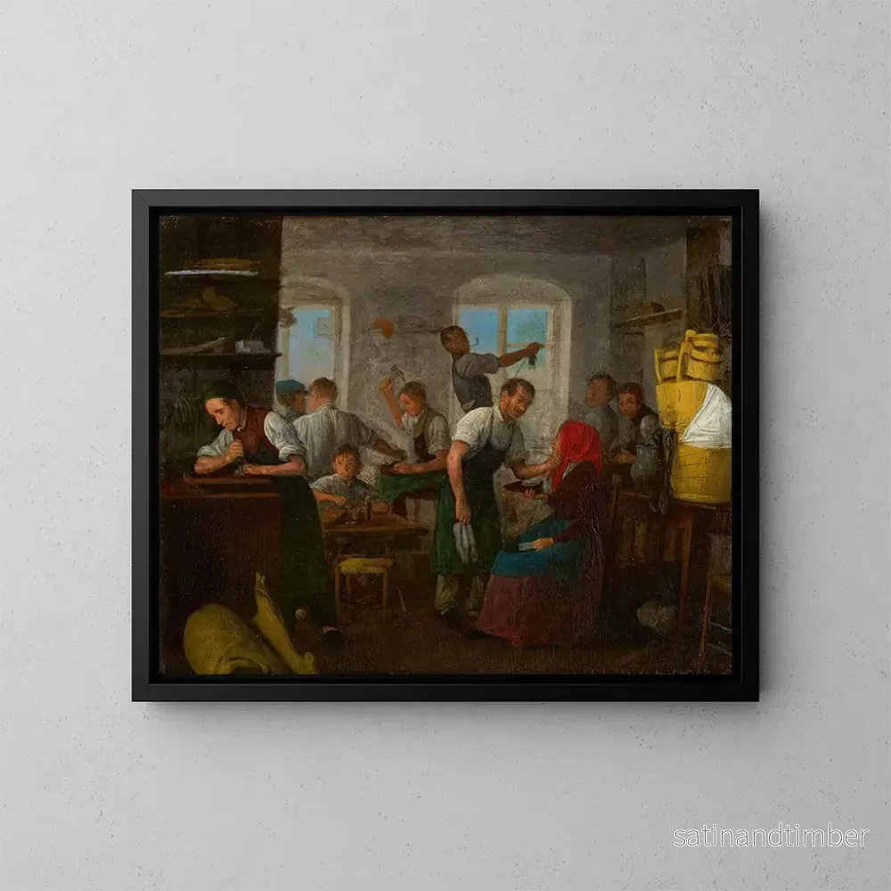 Reproduktion av målningen Atelier de cordonnier - Michael Neder