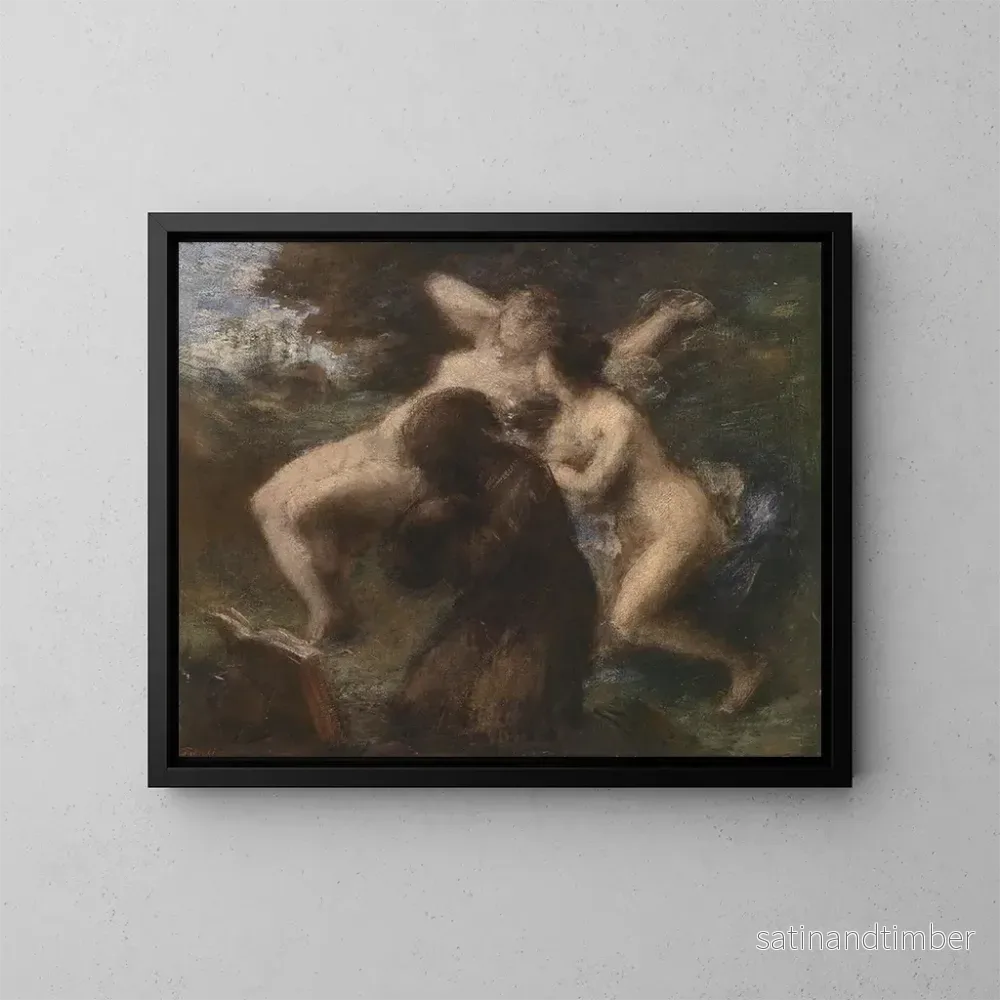 Reproduktion av målningen La Tentation de saint Antoine – Henri Fantin-Latour Reproduktion av målningen La Tentation de saint Antoine – Henri Fantin-Latour