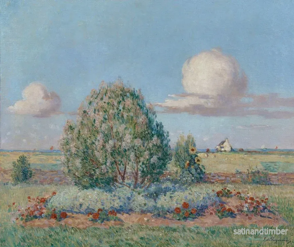 Reproduktion av målningen Parterre fleuri - Ferdinand du Puigaudeau - Bild 2