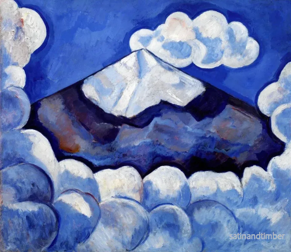 Reproduktion av målningen Popocatépetl, andlig morgon, Mexiko - Marsden Hartley - Bild 2
