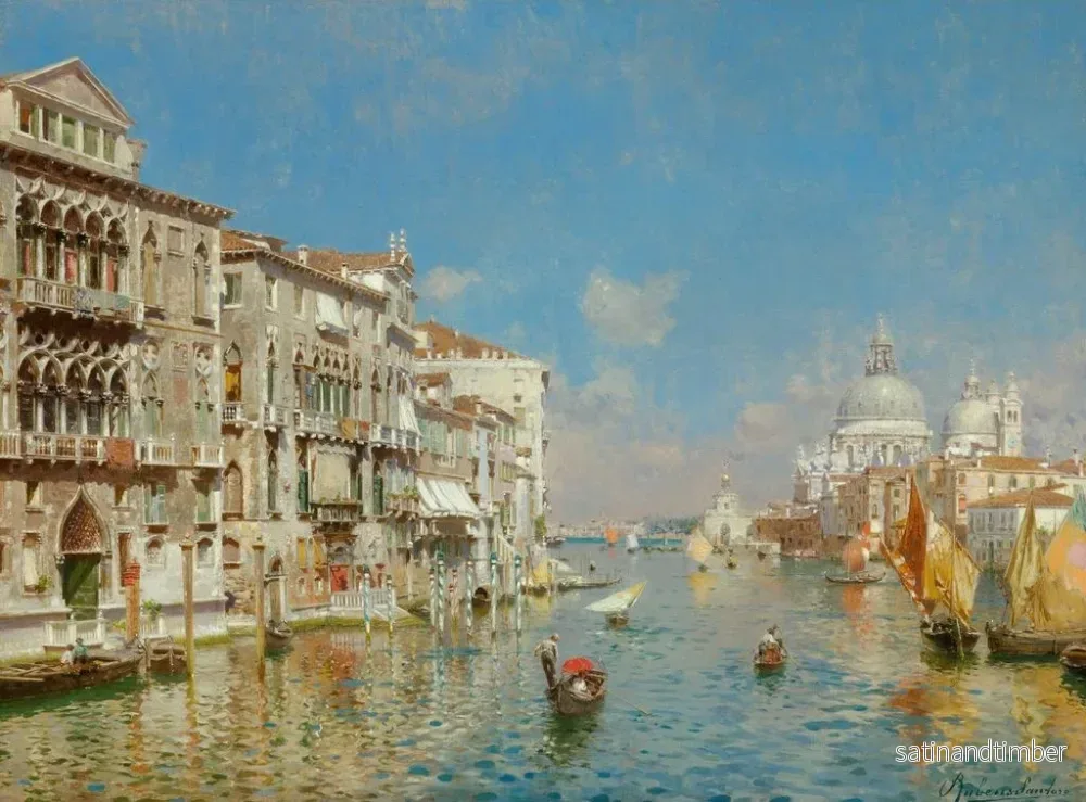 Reproduktion av målningen Le Grand Canal, Venise - Rubens Santoro - Bild 2