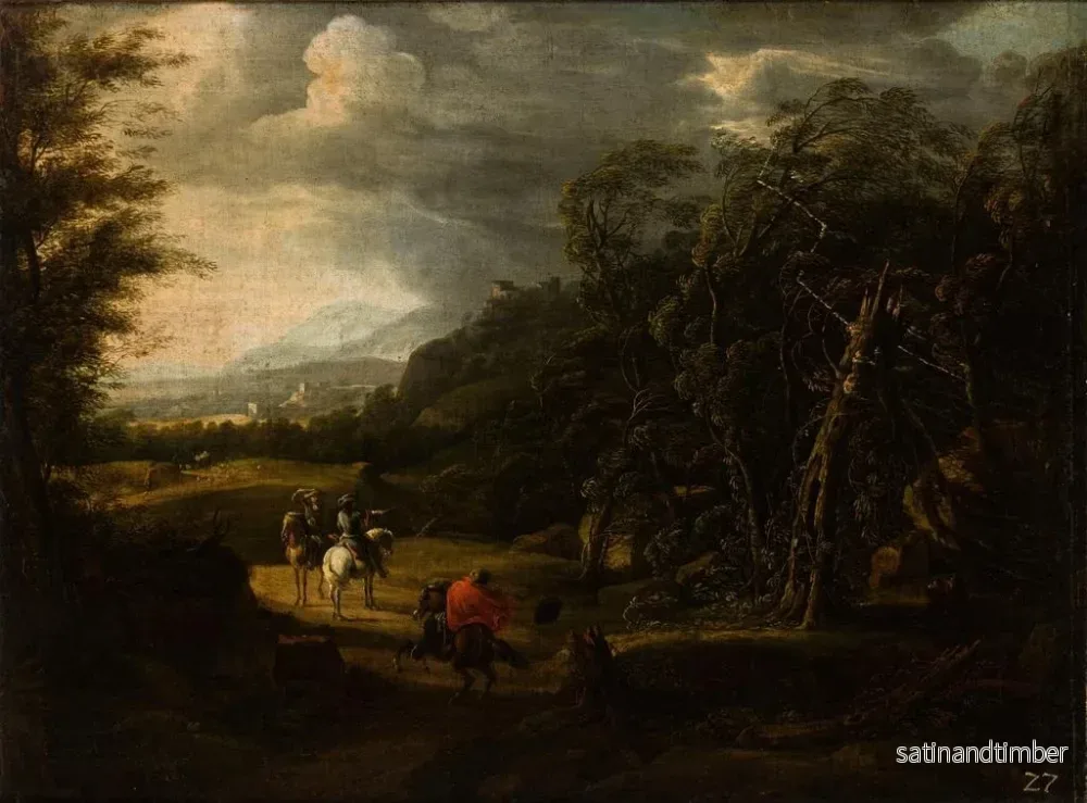 Reproduktion av målningen Landskap med ryttare - Wilhelm von Bemmel - Bild 2