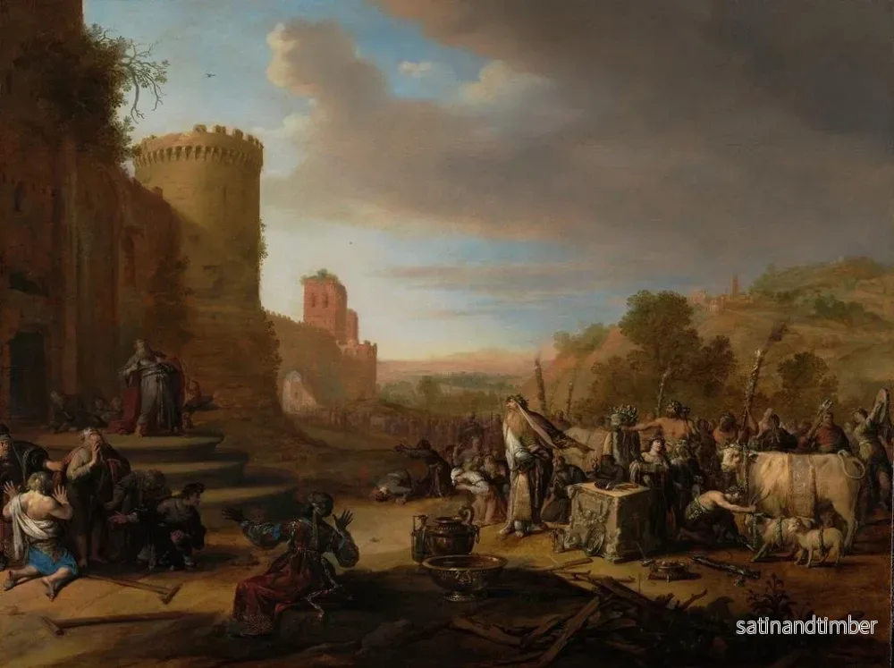 Reproduktion av målningen av helgon Paul och Barnabas i Lystra - Bartholomeus Breenbergh - Bild 2
