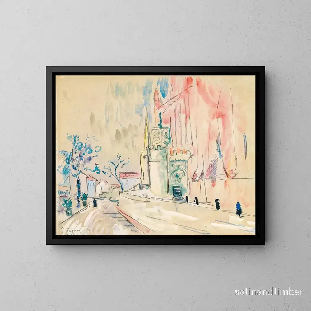 Reproduktion av målningen Albi - Paul Signac