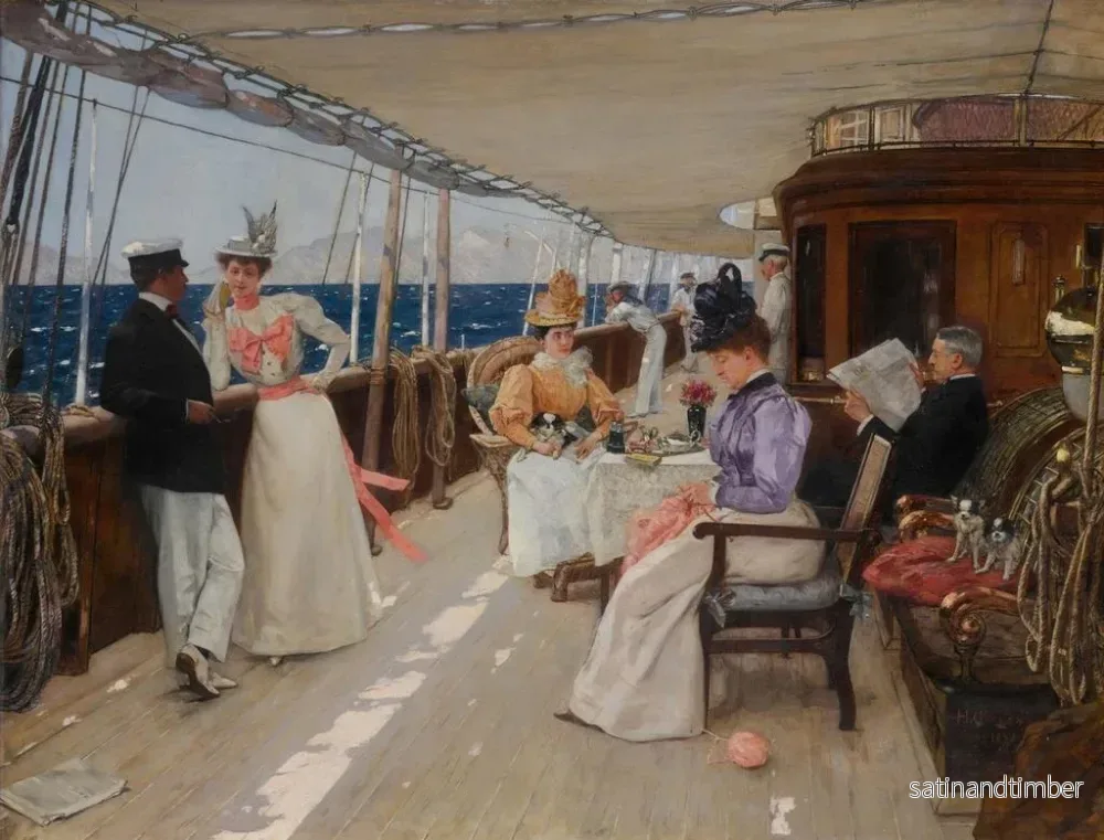 Reproduktion av målningen Yachting i skärgården - Henri Gervex - Bild 2