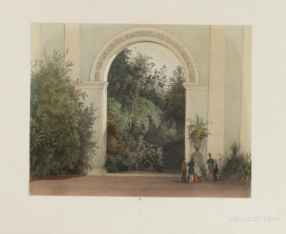 Reproduktion av målningen Le jardin d'hiver dans la Hofburg impériale et royale de Vienne Pl12 - Franz Antoine - Bild 2