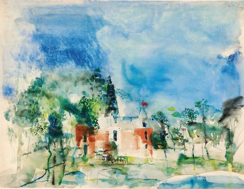 Reproduktion av målningen Château aux tours rouges - Wilhelm Thöny - Bild 2