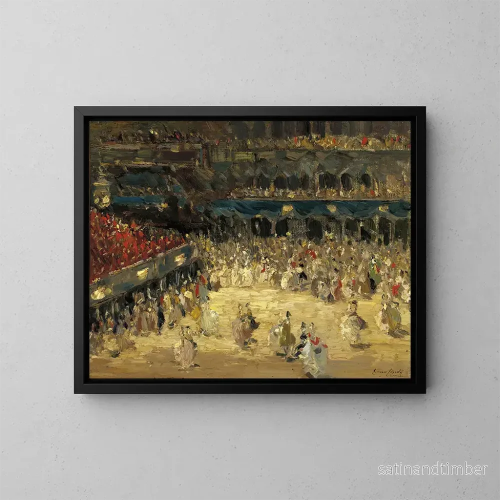 Reproduktion av målningen Le bal masqué à la place Saint-Marc à Venise – Emma Ciardi Reproduktion av målningen Le bal masqué à la place Saint-Marc à Venise – Emma Ciardi