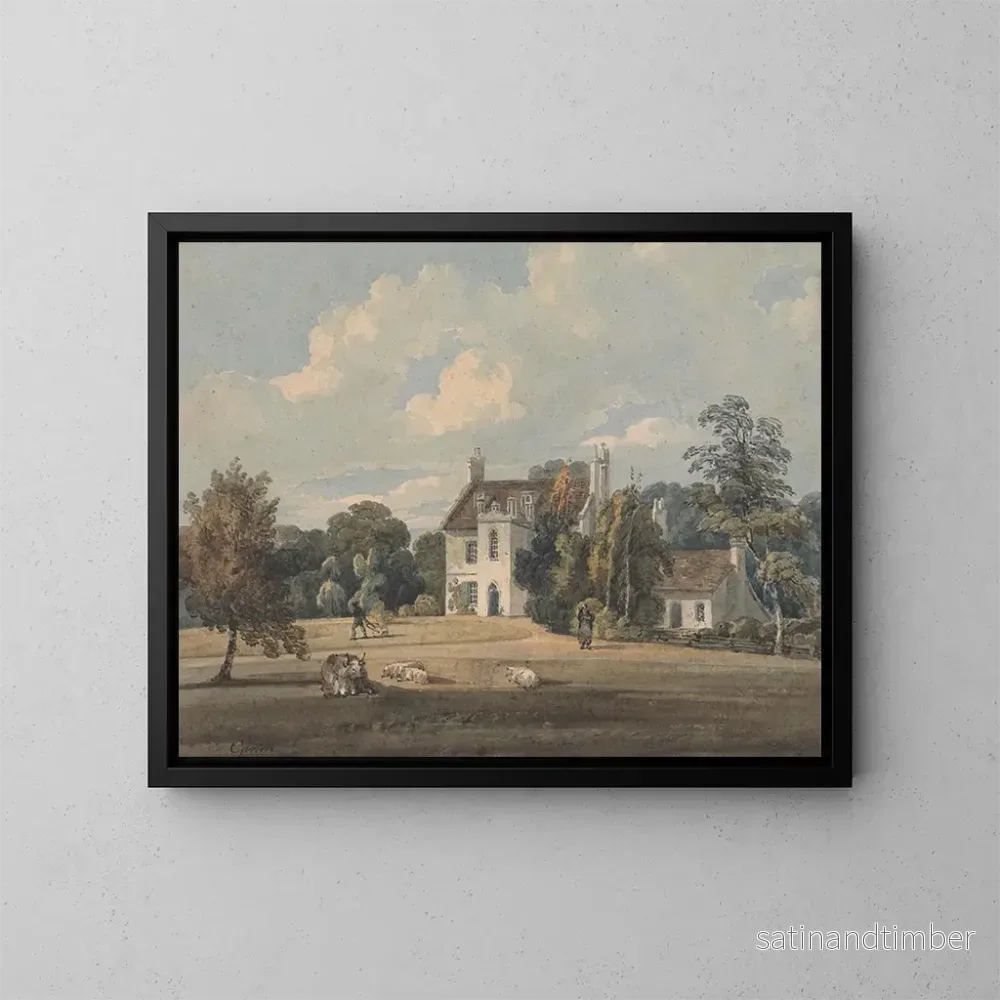 Reproduktion av målningen Chalfont Lodge, Buckinghamshire - Thomas Girtin