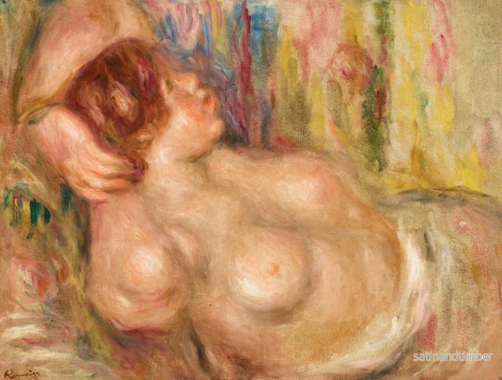 Reproduktion av målningen av en sovande naken kvinna - Pierre-Auguste Renoir - Bild 2
