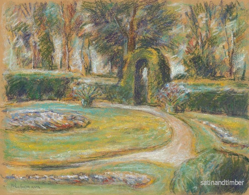 Reproduktion av målningen Le rond-point dans le jardin de haies - Max Liebermann - Bild 2