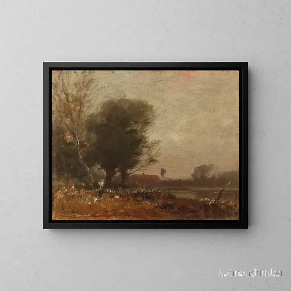 Reproduktion av målningen Landskapsbild av höst - Ludwig Willroider